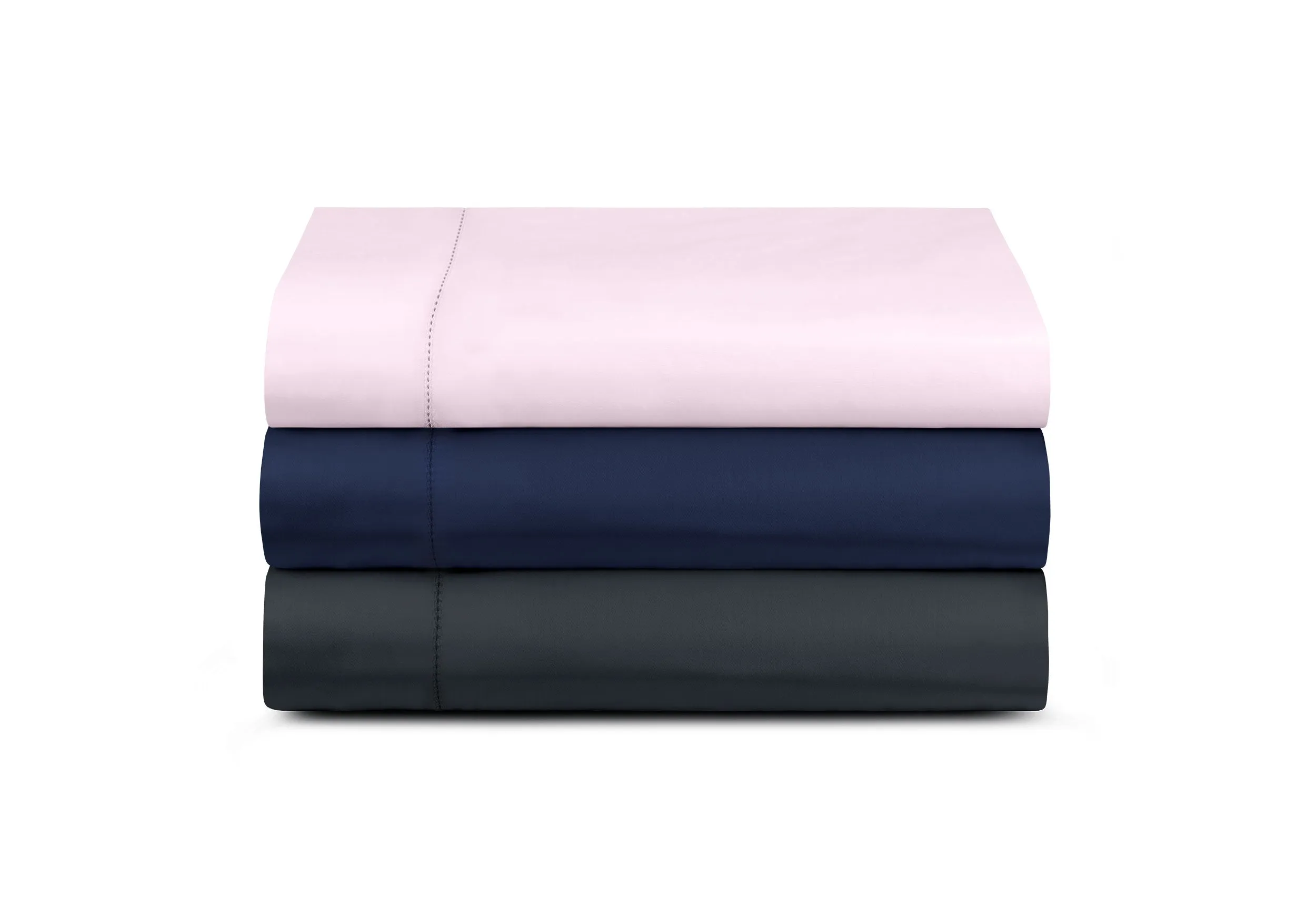 430TC Sateen Hemstitched Flat Sheet | Amalia Home Suave