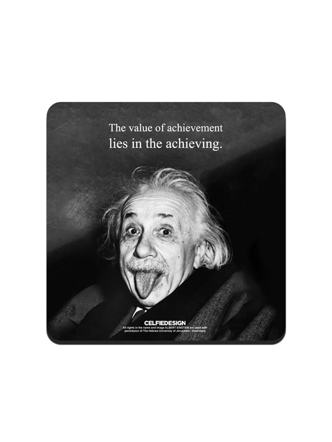 Achieving Albert Einstein - 10 X 10 (cm) Coasters