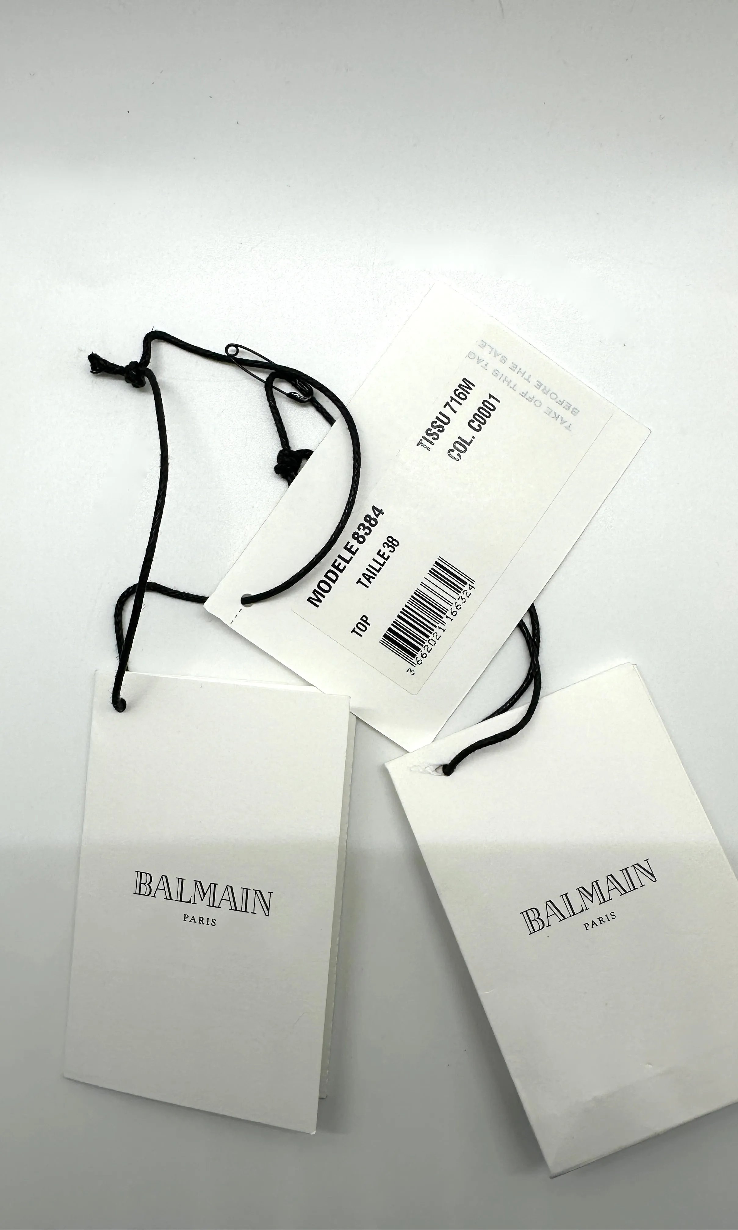 BALMAIN Paris Pullover Linen Knit Top • Small