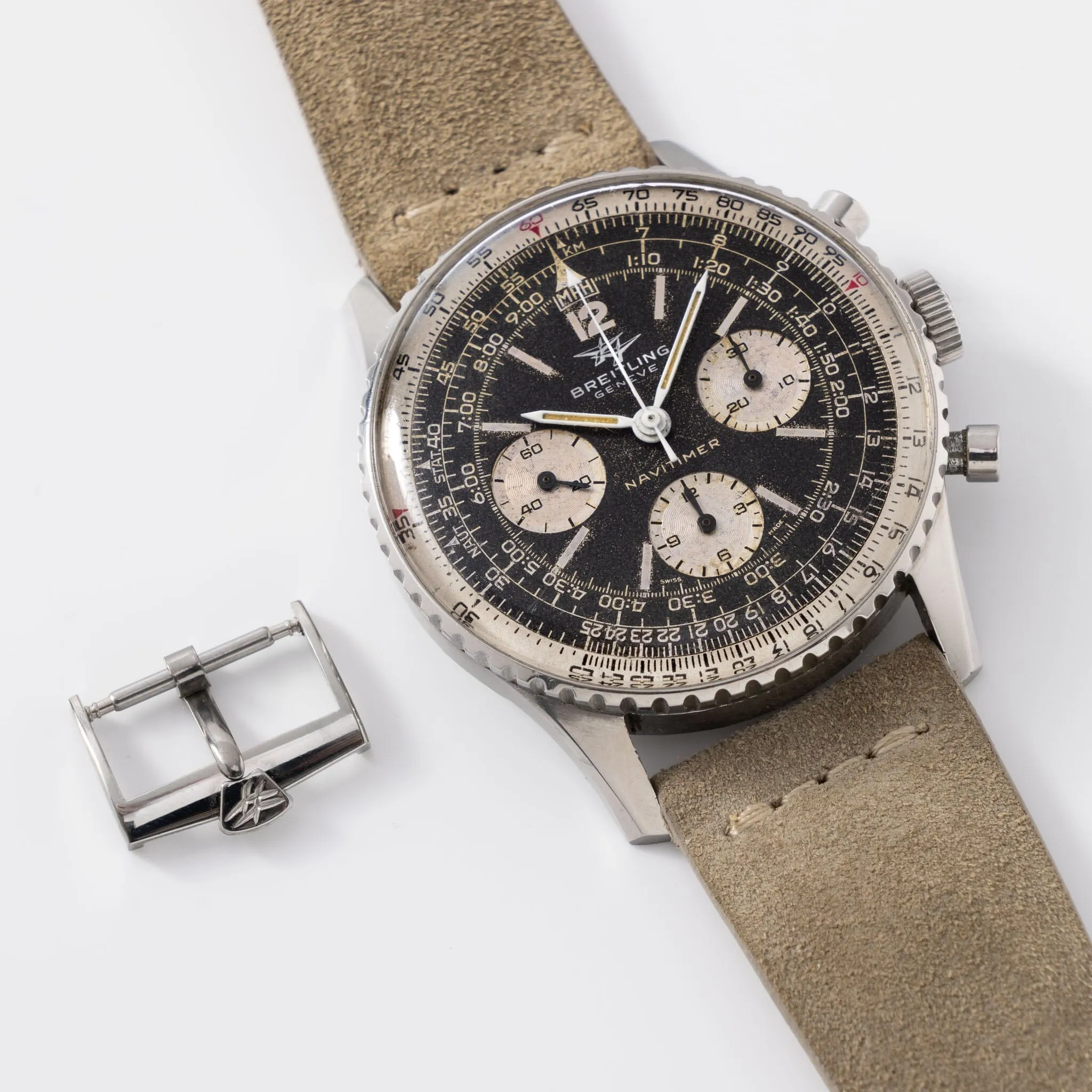 Breitling Navitimer Black Twin Jet Dial Ref 806