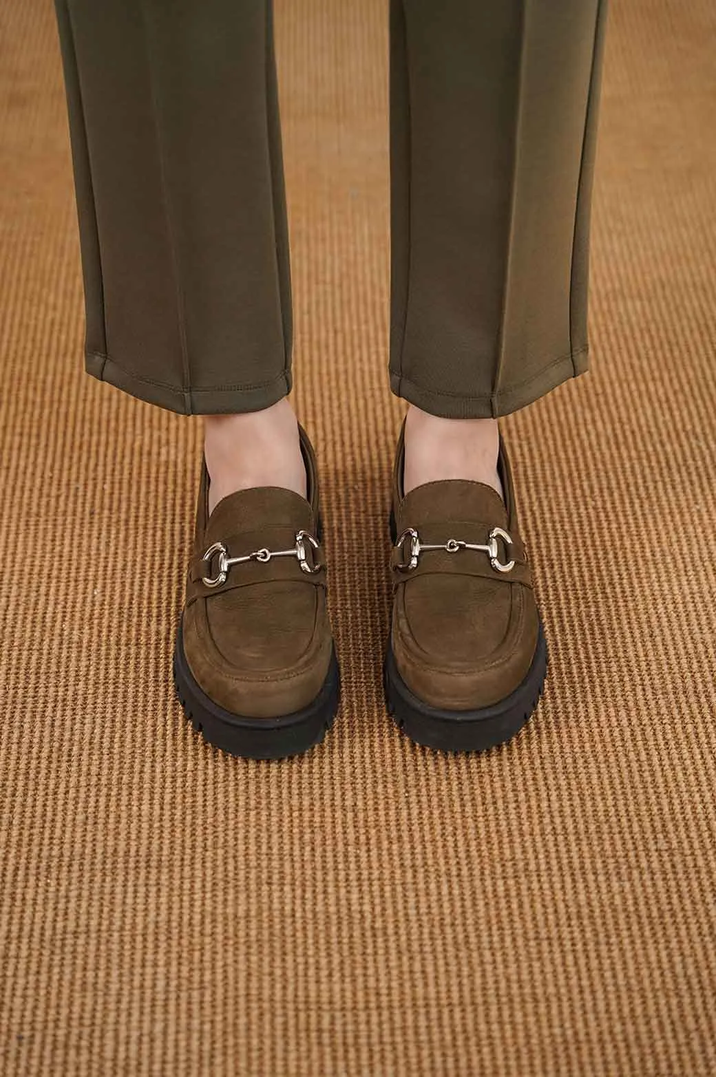 BUCKLED LOAFERS