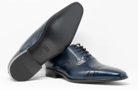 Calzoleria Toscana Z211 Cap Toe Oxfords Navy