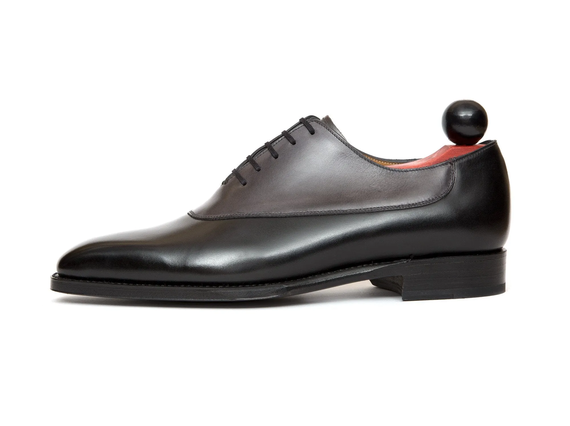 Cascade - MTO - Black Calf / Shaded Grey Calf - LPB Last - Single Leather Sole