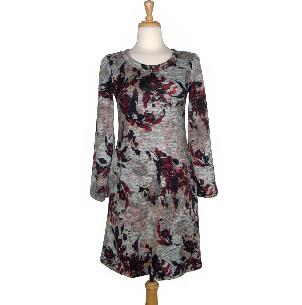 Celeste Dress - Maroon Floral - Sale