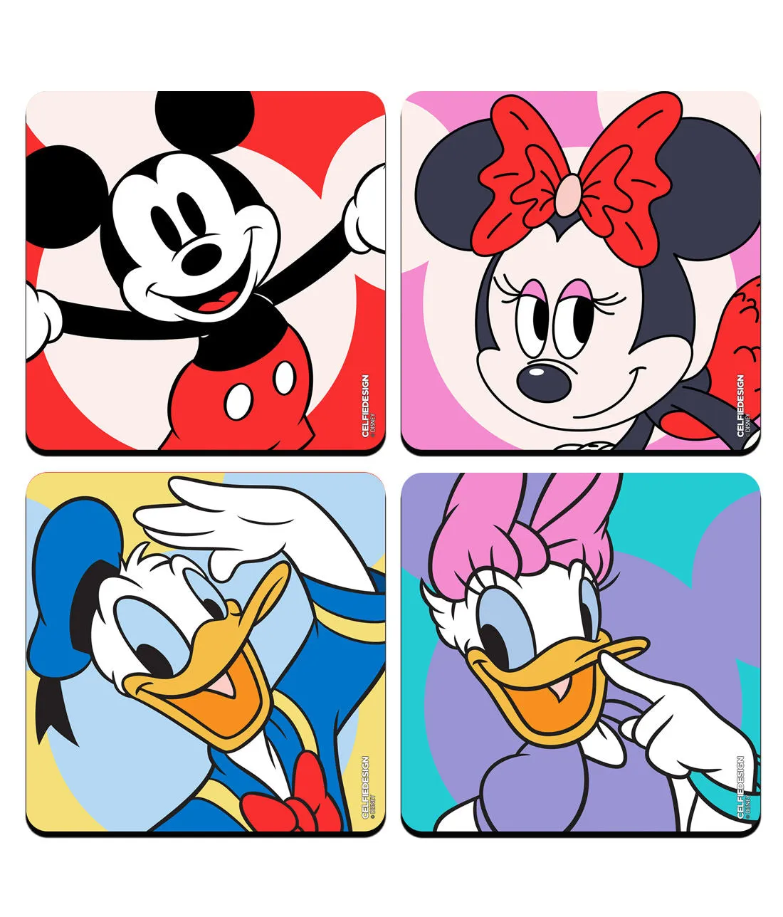 Disney Couples - 10 X 10 (cm) Coasters Set of 4