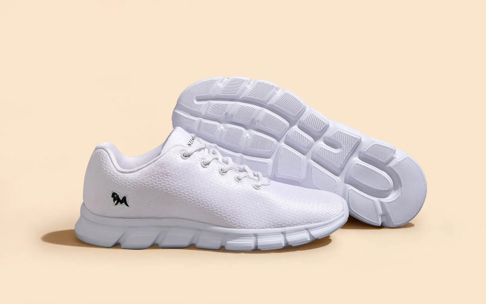 Glossy Groove Sneakers : White