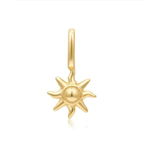 Gold Sunshine Charm Pendant