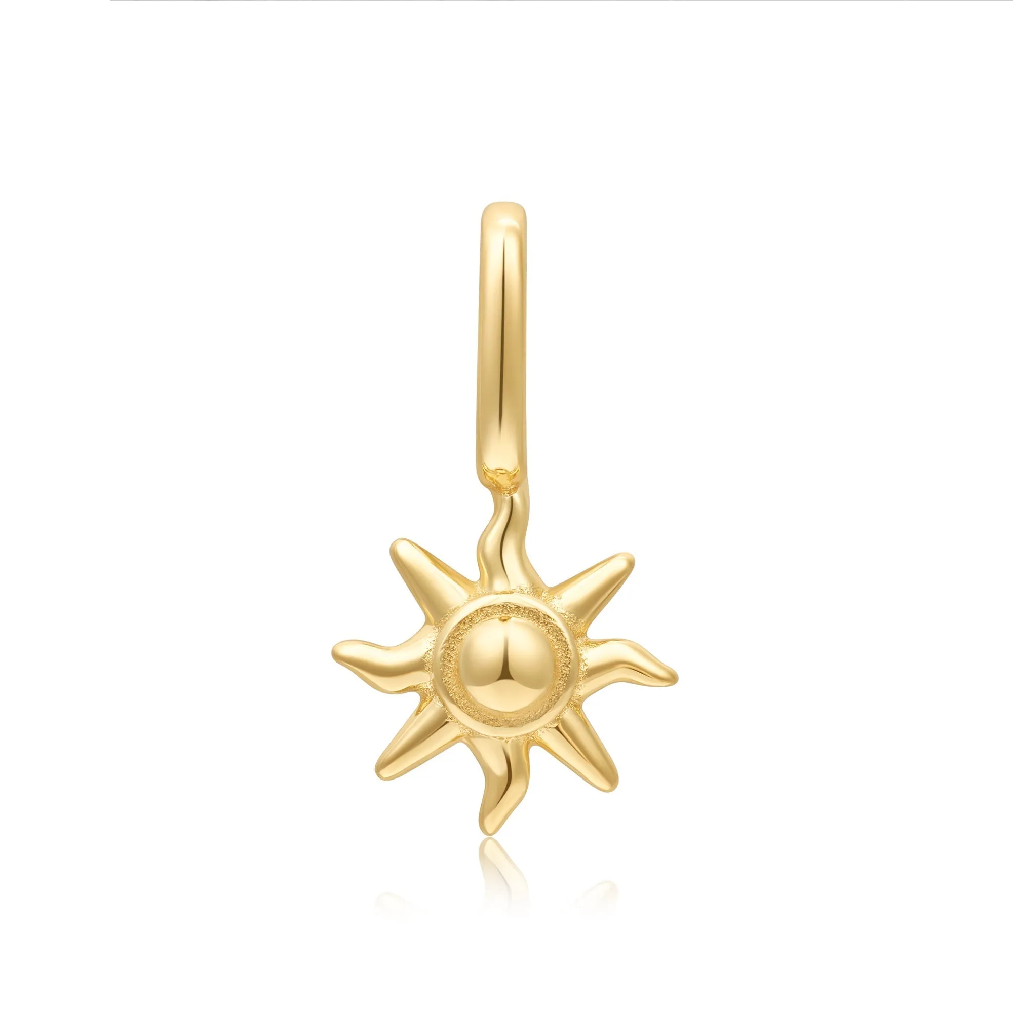 Gold Sunshine Charm Pendant