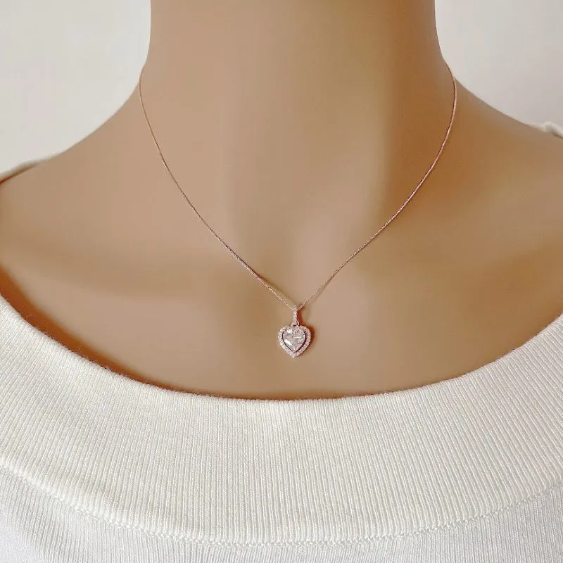 Heart Cubic Zirconia Necklace