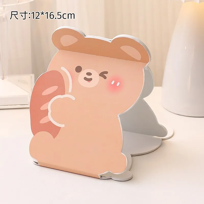 Kawaii Desktop Stand Folding Makeup Mirror