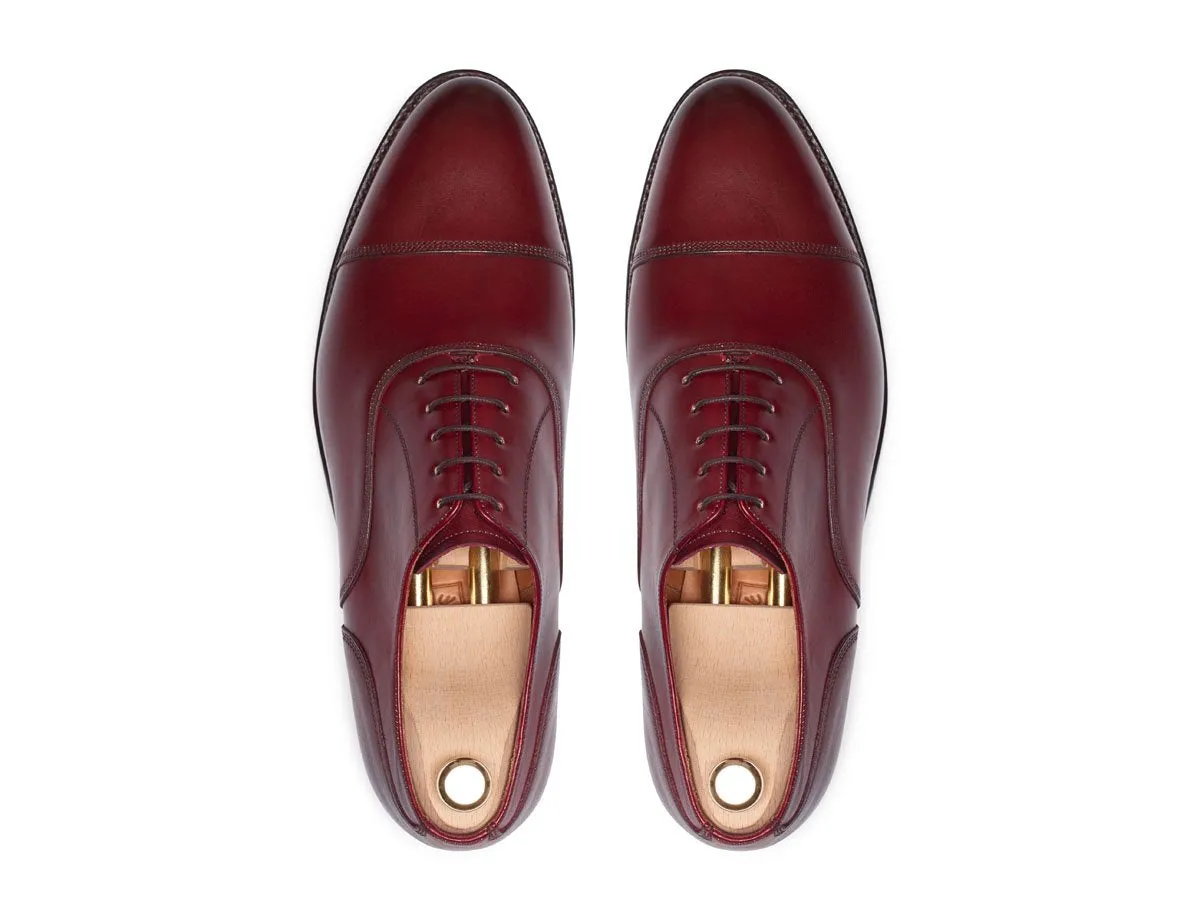 Magnolia - MTO - Burgundy Calf - TMG Last - Single Leather Sole