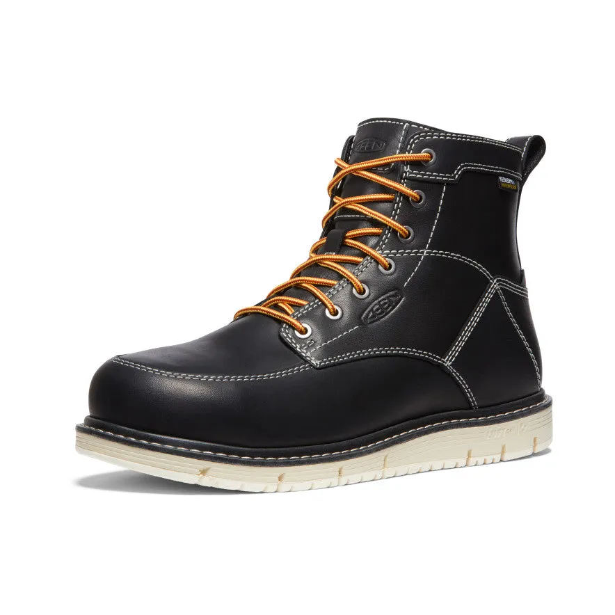 Men's CSA San Jose 6" Waterproof Boot (Aluminum Toe)  |  Black/Off White