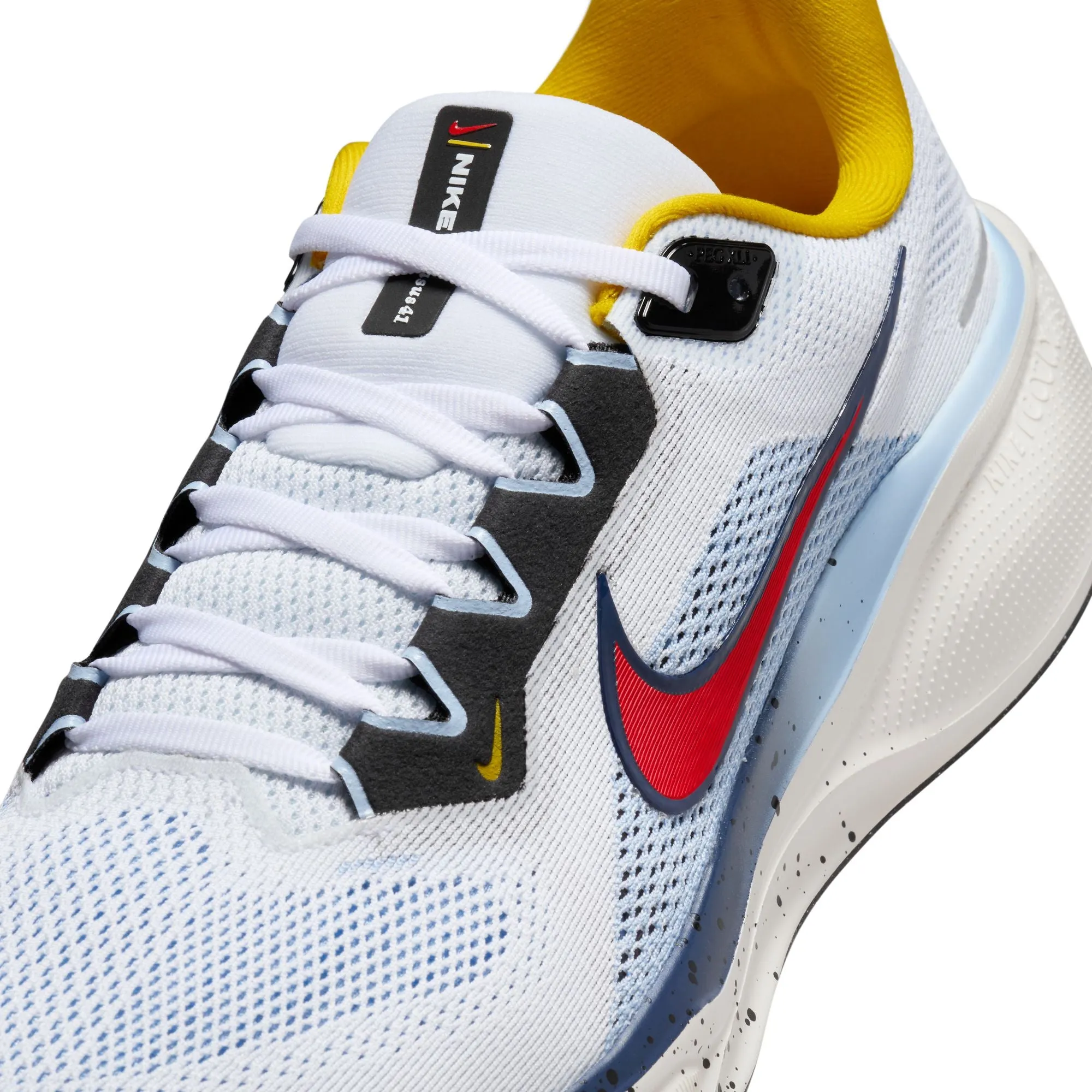 Nike Men's Pegasus 41 Running Shoes White / Speed Red / Psychic Blue