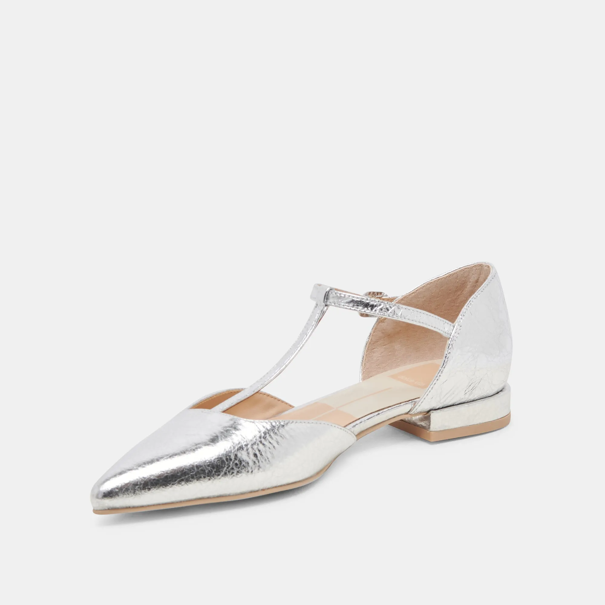 PEATY FLATS SILVER DISTRESSED LEATHER