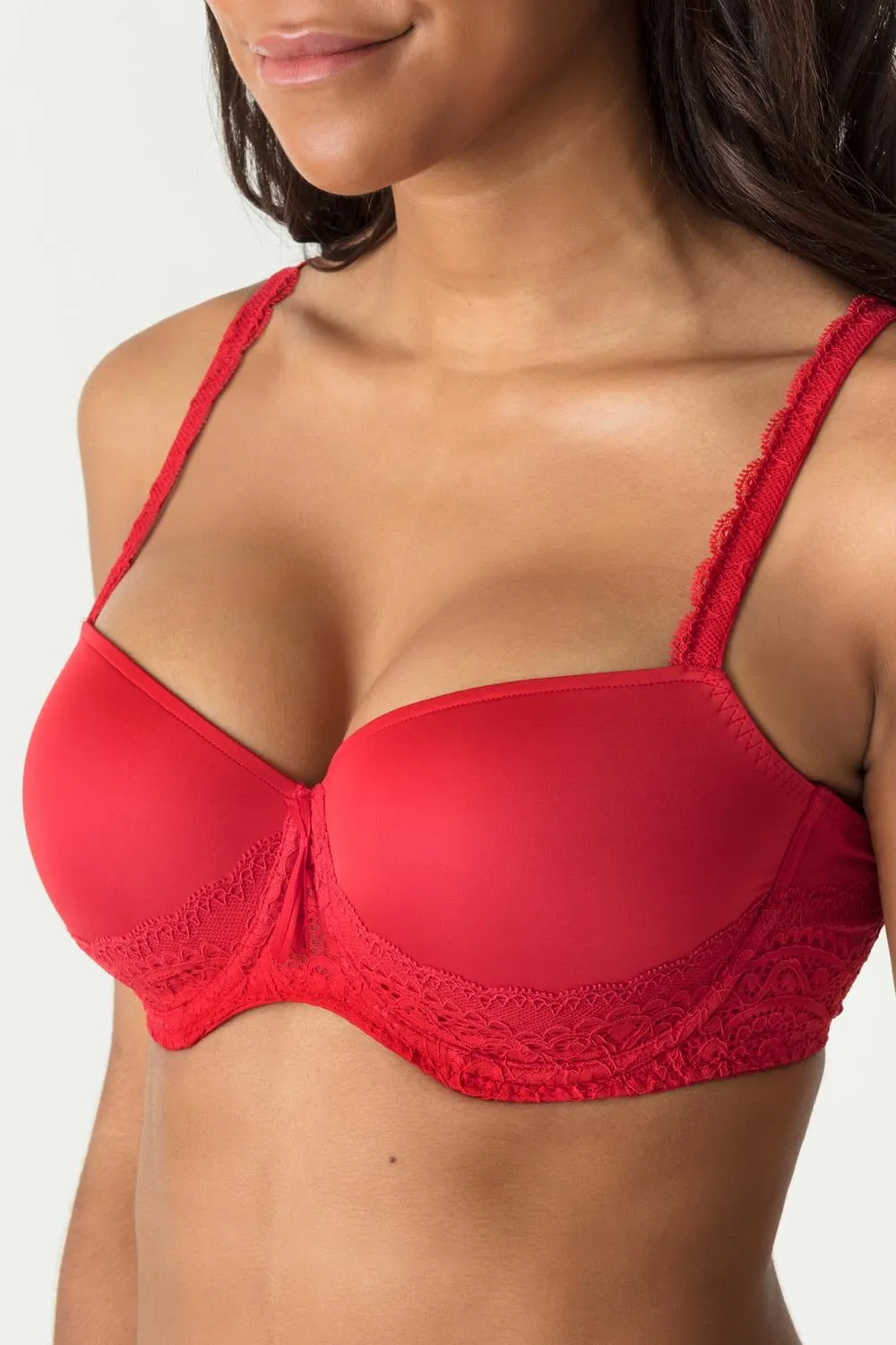 Prima Donna Twist I Do Padded Balcony Bra, (Cup C-E) Scarlet (0241606)