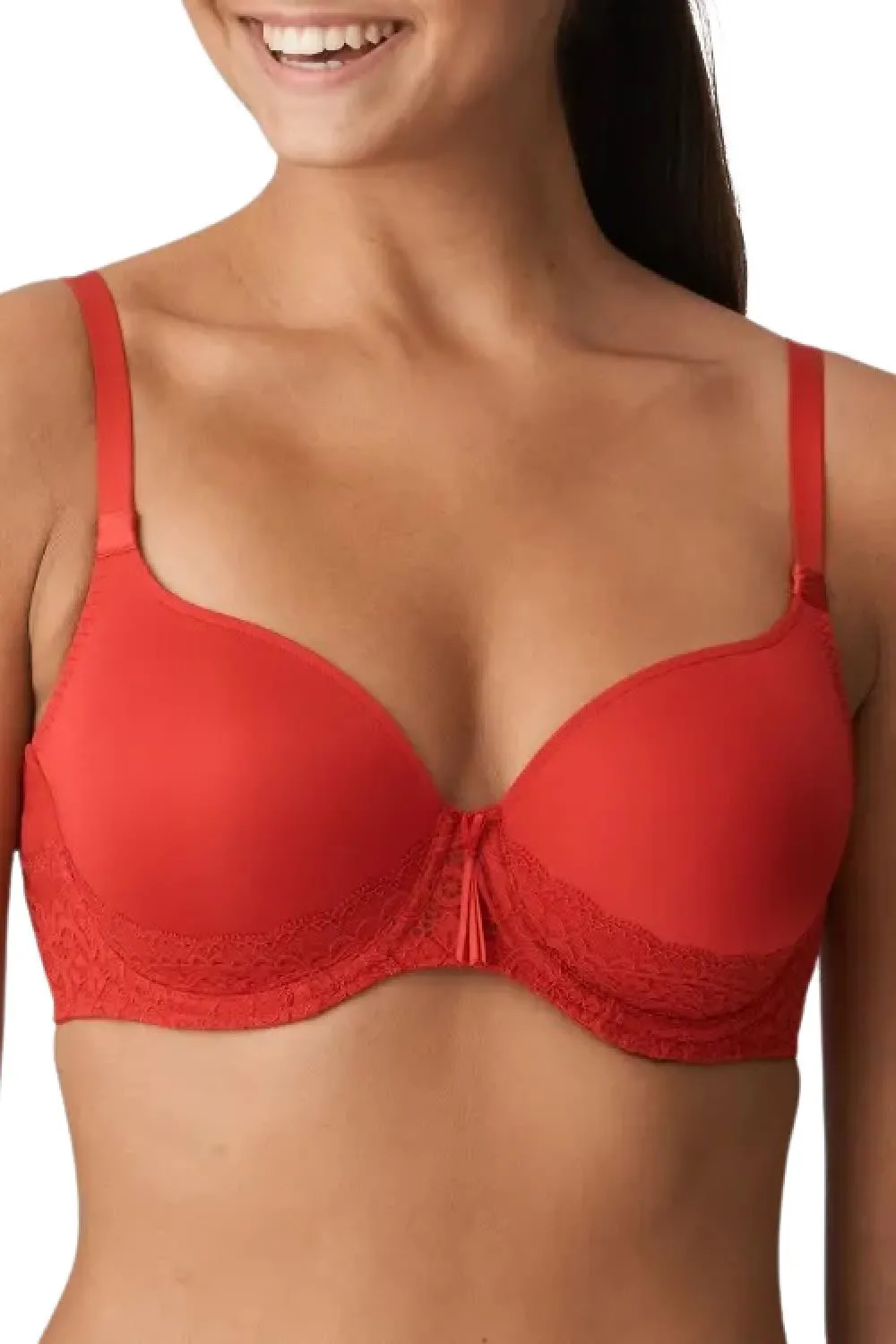 Prima Donna Twist I Do Padded Bra Heart Shaped (Cup F-H), Scarlet (0241605)