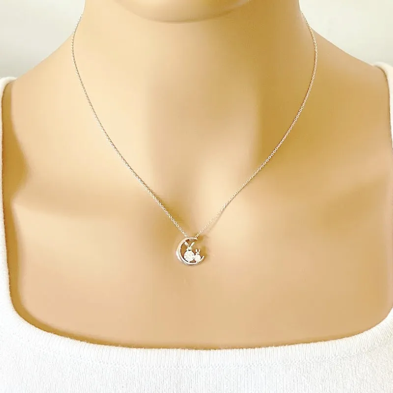 Rabbit Cubic Zirconia Necklace