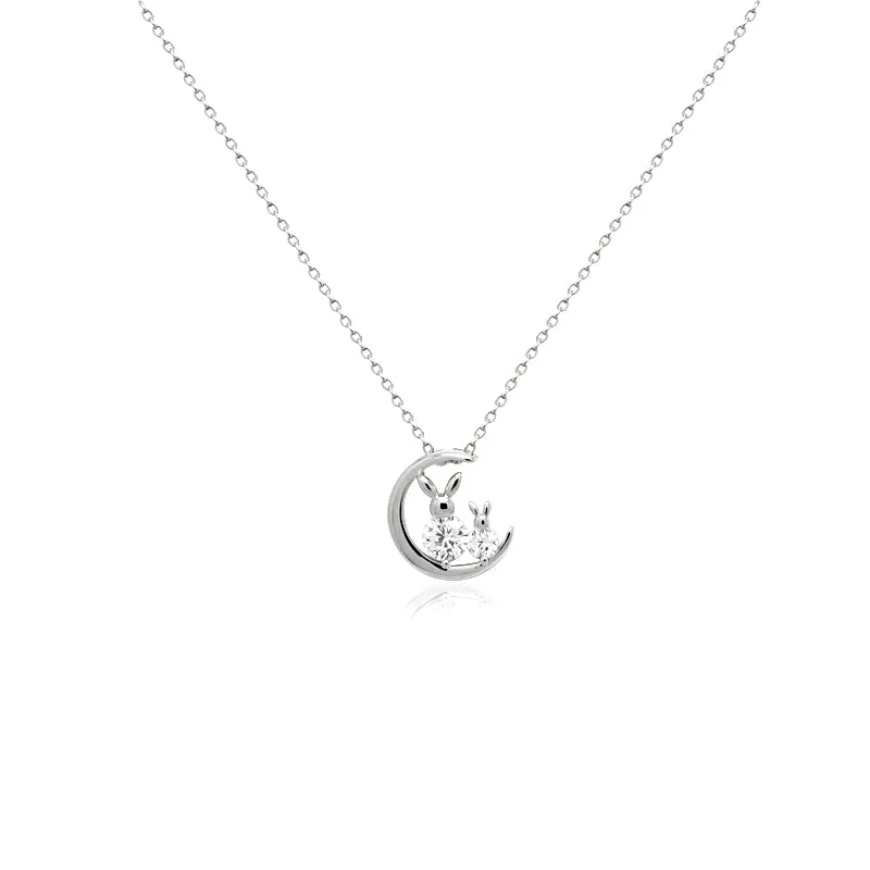 Rabbit Cubic Zirconia Necklace