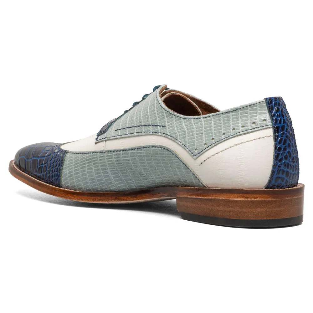 Stacy Adams Gallinari Blue Multi Wingtip Lace Up