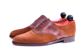 Stefano Redux - MTO - Snuff Suede / Copper Museum Calf - TMG Last - Single Leather Sole