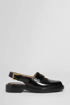 THOM BROWNE WOMAN BLACK FLATS