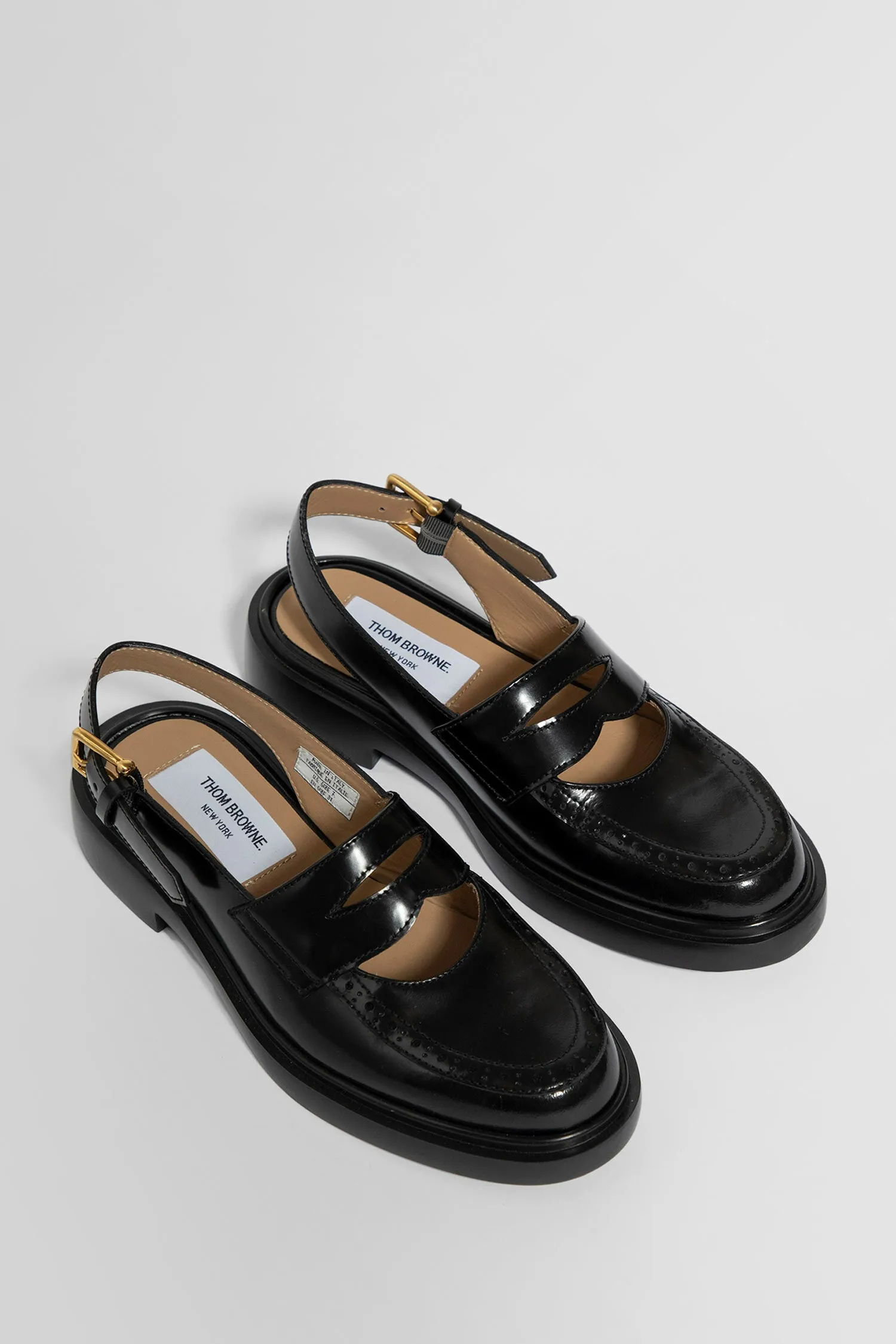 THOM BROWNE WOMAN BLACK FLATS