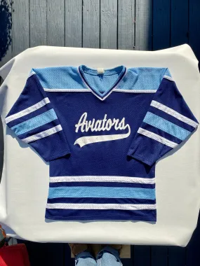 Vintage Athletic Knit Hockey Jersey Made in Canada (Medium)